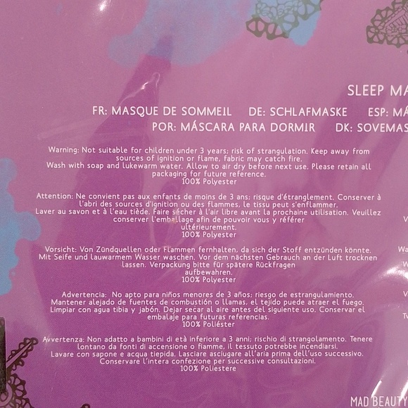 Disney Maleficent Beauty Sleep Mask - Picture 6 of 9